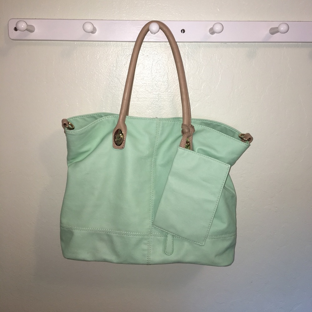 Mint green handbag!