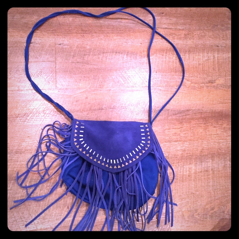 American Eagle fringe satchel