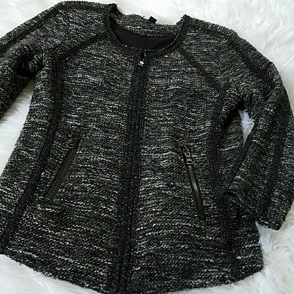 Tweed 3/4 Sleeve Ann Taylor Blazer/Jacket
