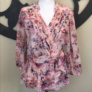 Flower Wrap Shirt
