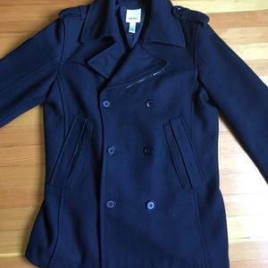 Men's DIESEL black peacoat