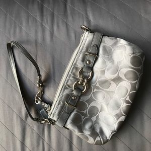 Coach signature wristlet