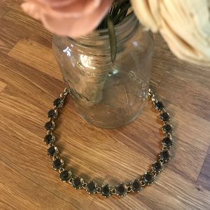 Taupe Crystal Madewell Necklace