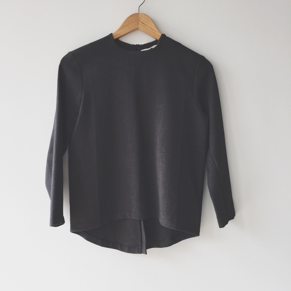 Oak and fort open back blouse