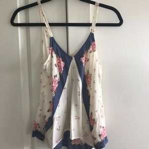 Free People XS floral spaghetti strap