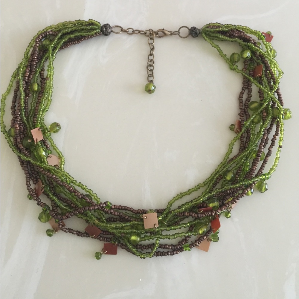 Beautiful glass bead necklace