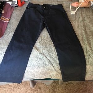 Navy blue Adriano Goldschmied pants.