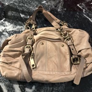 Steve Madden leather tan bag