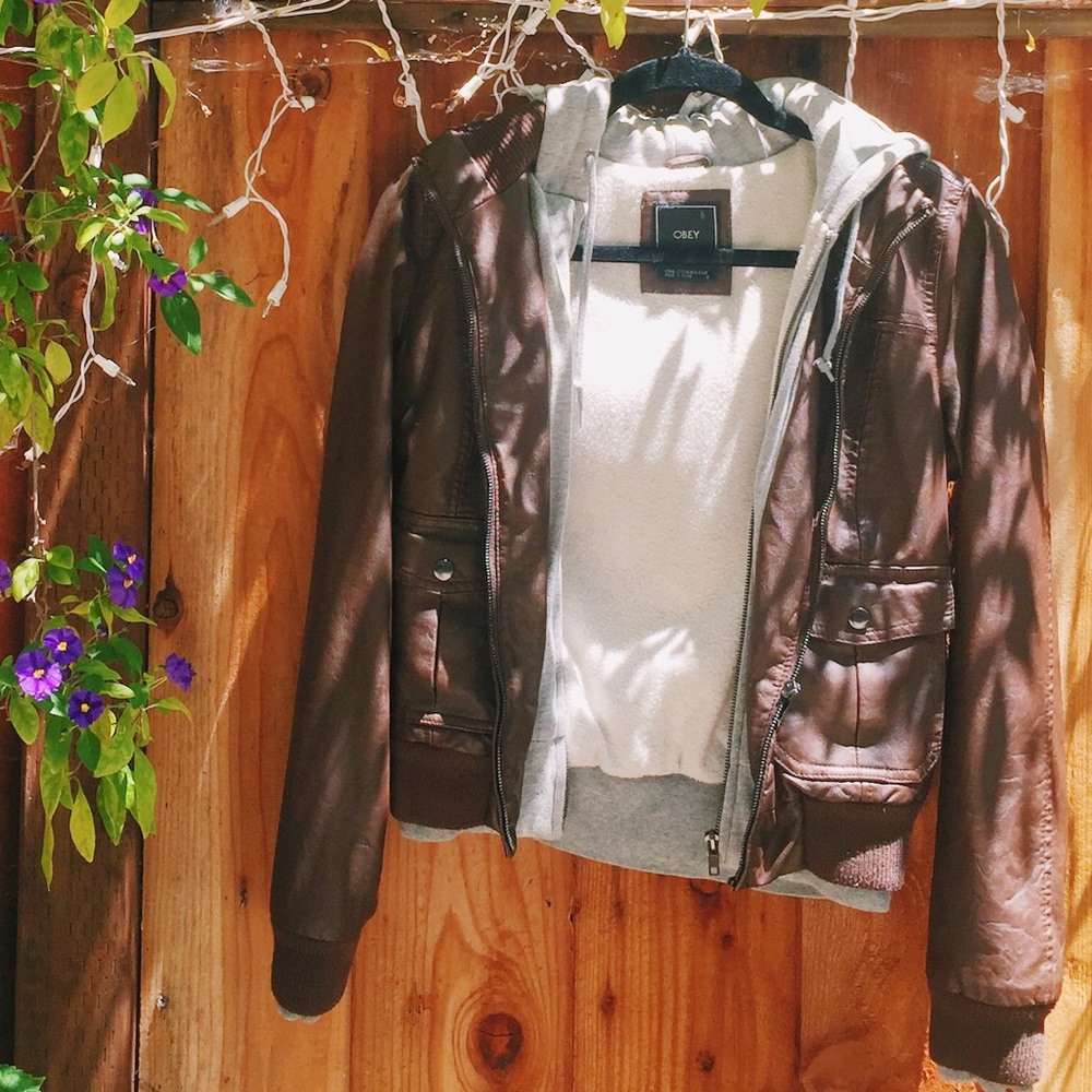 Obey Leather Jacket