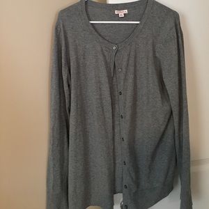 Gray cardigan