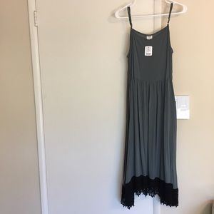 Free People Easy Breezy Crochet Hem Dress, sm, NWT