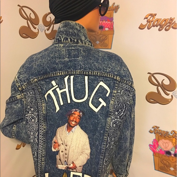Tupac Thug life Custom Jacket. PRICE IS FIRM! - Picture 2 of 4