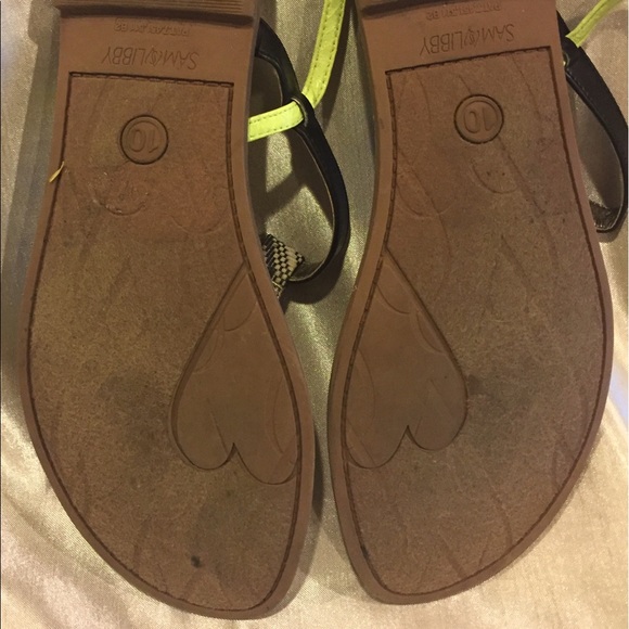 Sam and Libby Snakeskin Print Thong sandals 10 - Picture 6 of 7