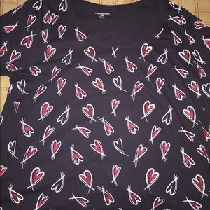 Plus size Heart tee