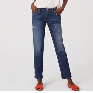 LOFT Distressed Boyfriend Jeans