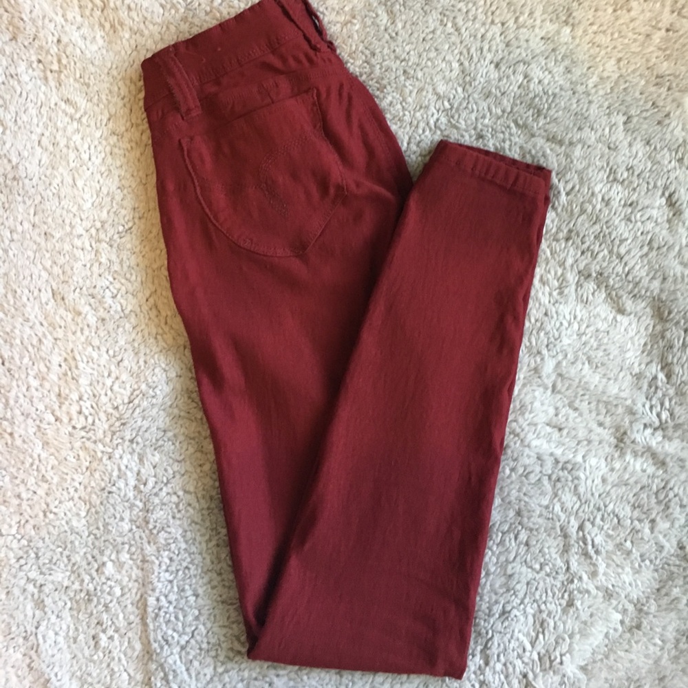 Burgundy Jeggings