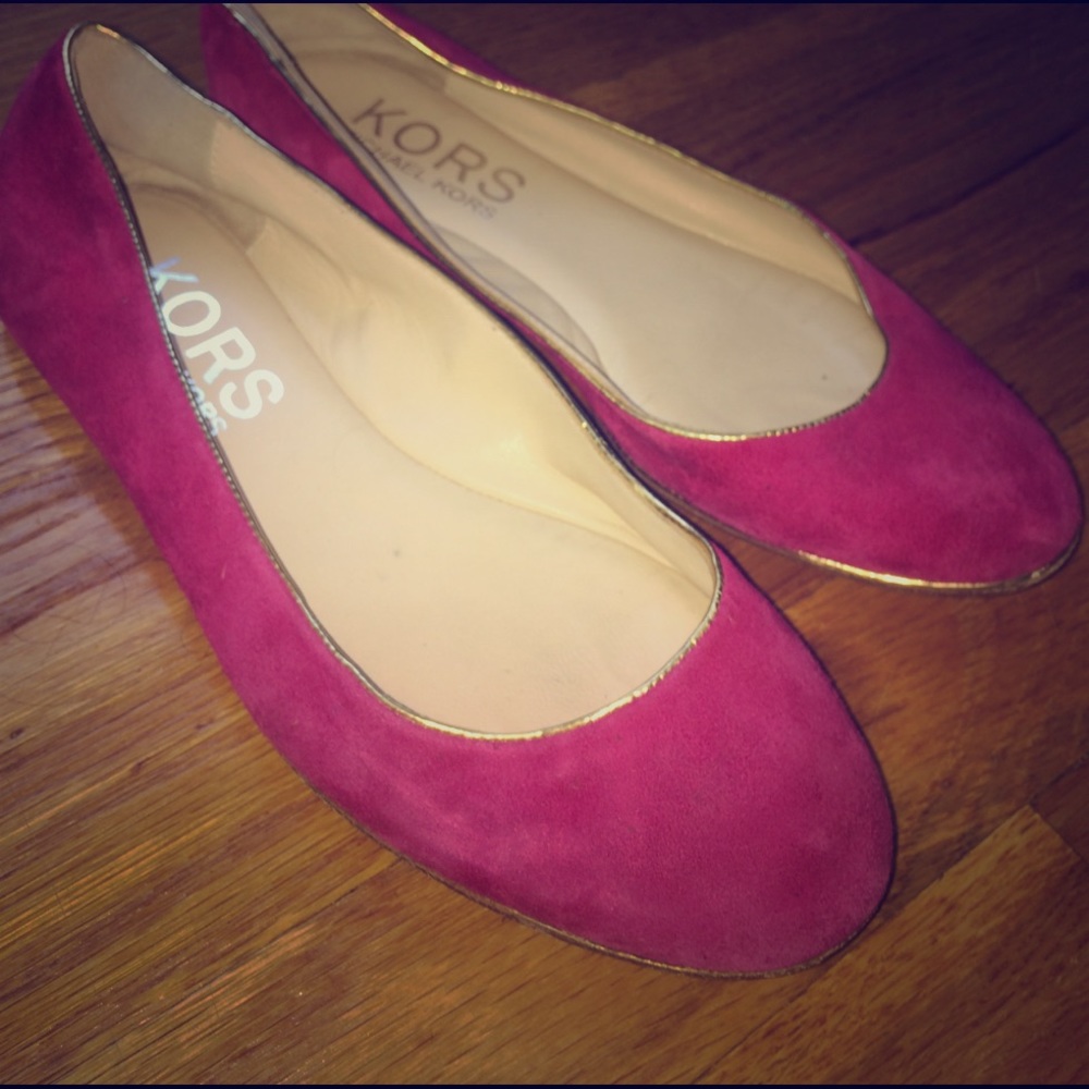 Pink Michael Kors Flats