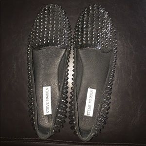 Studded steve madden flats (never worn)