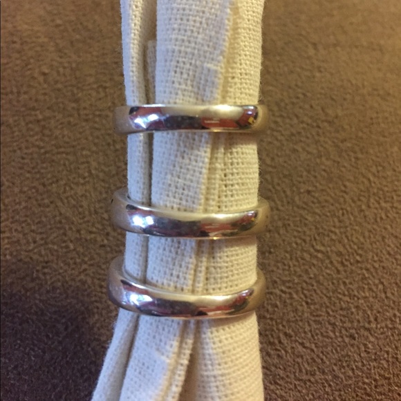 Three Sterling Silver turquoise rings size 8. - Picture 4 of 4