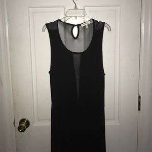 Monteau black mesh Maxi Dress