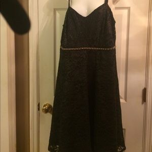 Torrid Black lace dress with lining