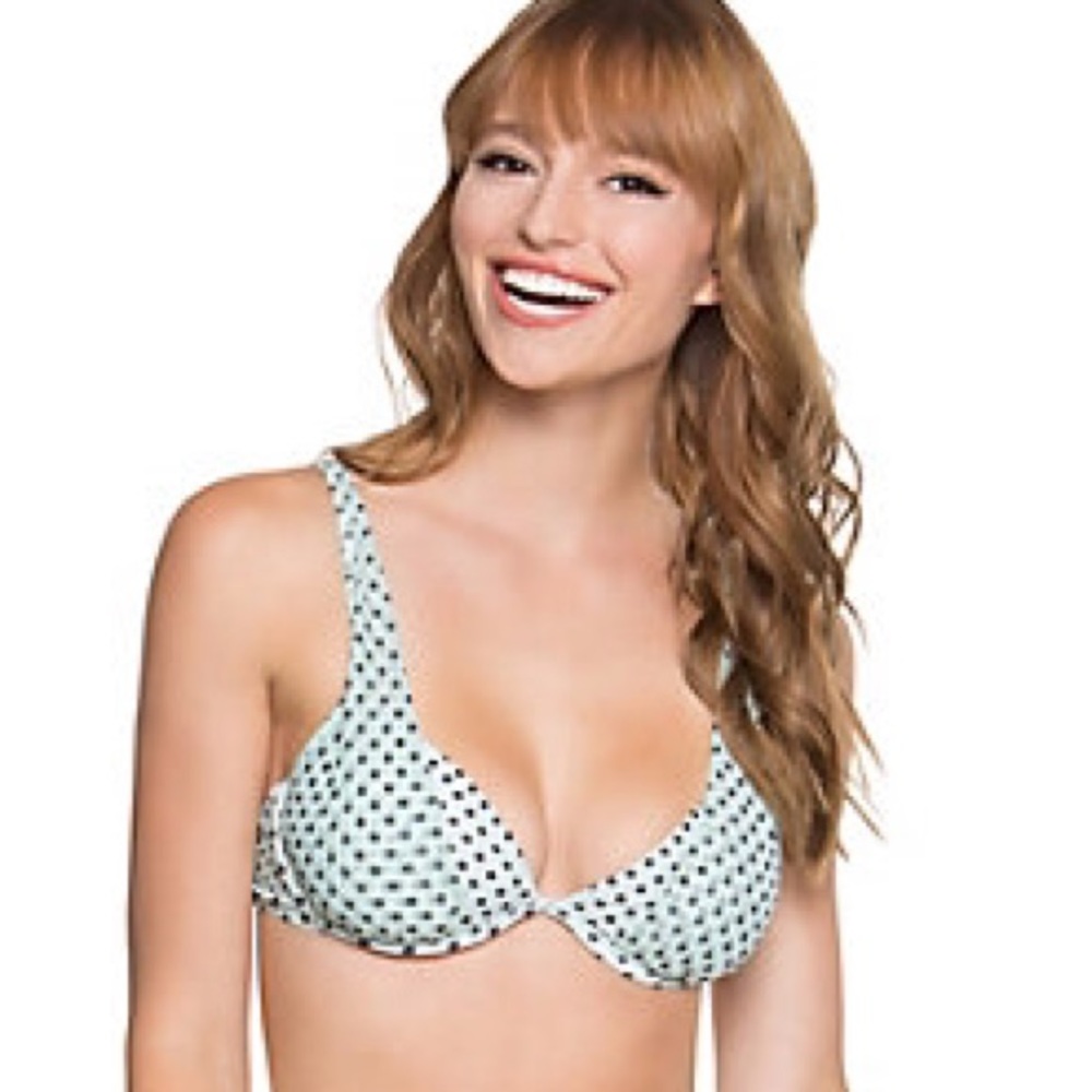 Betsey Johnson NWT Duo Dot  bikini.  Mint Green