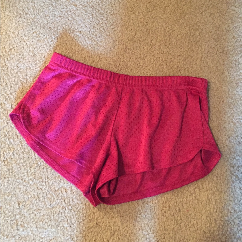 Soffe pink mesh shorts