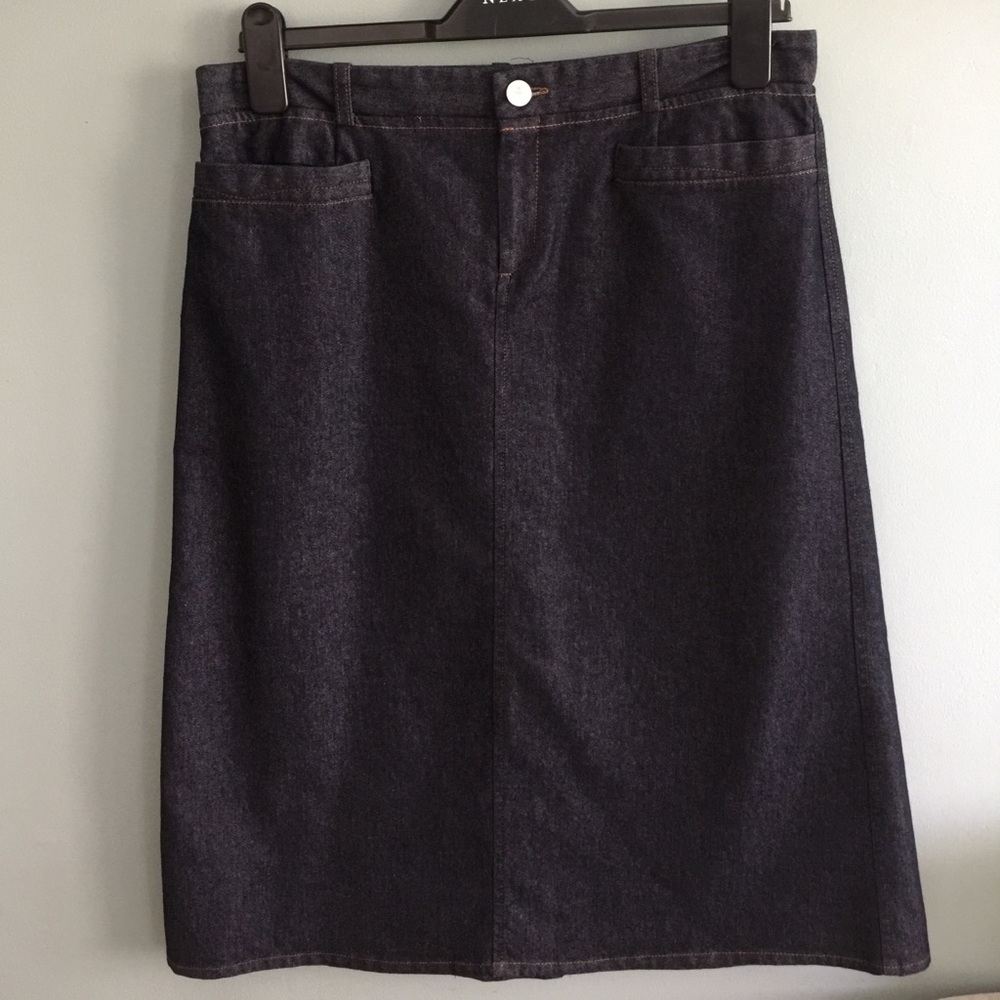 Zara Blue Denim Jean Skirt, Size 10