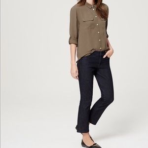 LOFT Modern Kick Crop Jeans