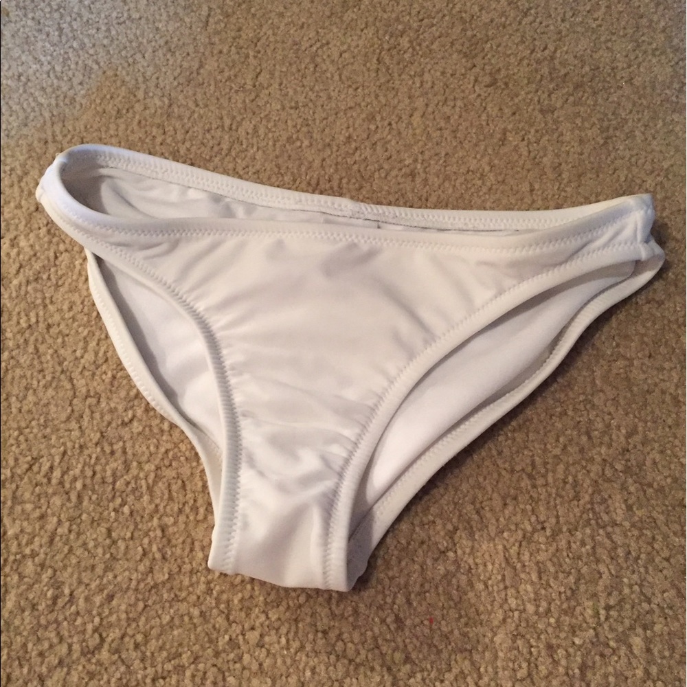 White bathing suit bottoms
