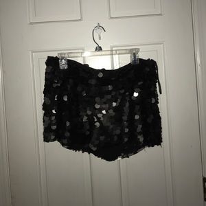FREE PEOPLE sequin party shorts