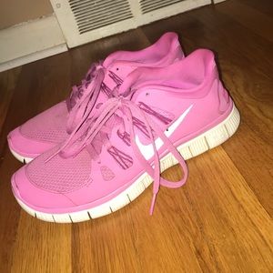 Light Pink Nike Free Run 5.0