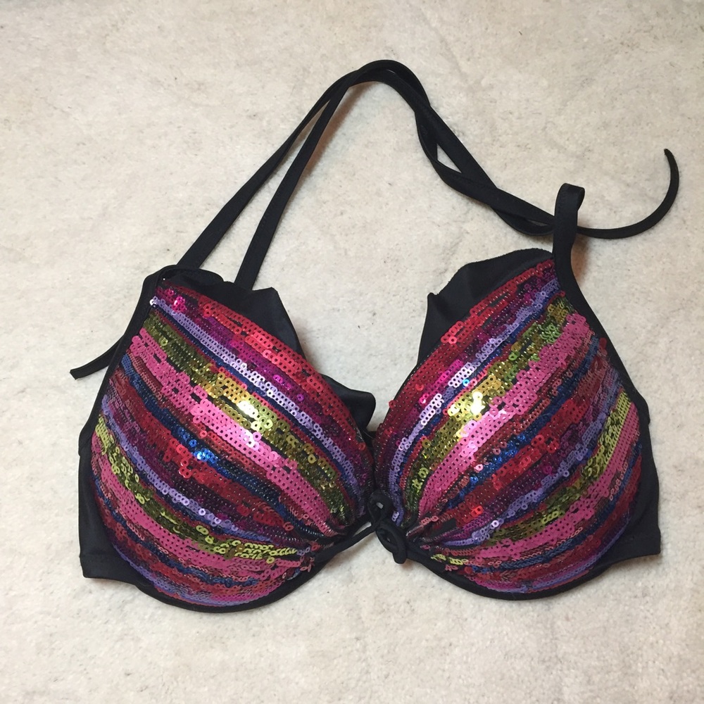 Victoria's Secret Sequined Swim Top