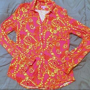 Lilly Pulitzer Long Sleeved Button Down Shirt