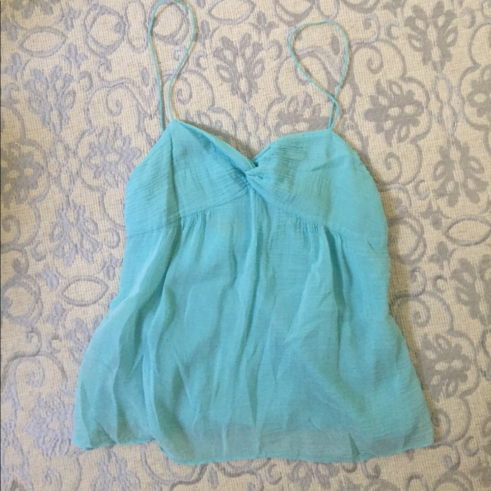 Cotton/silk blend theory top