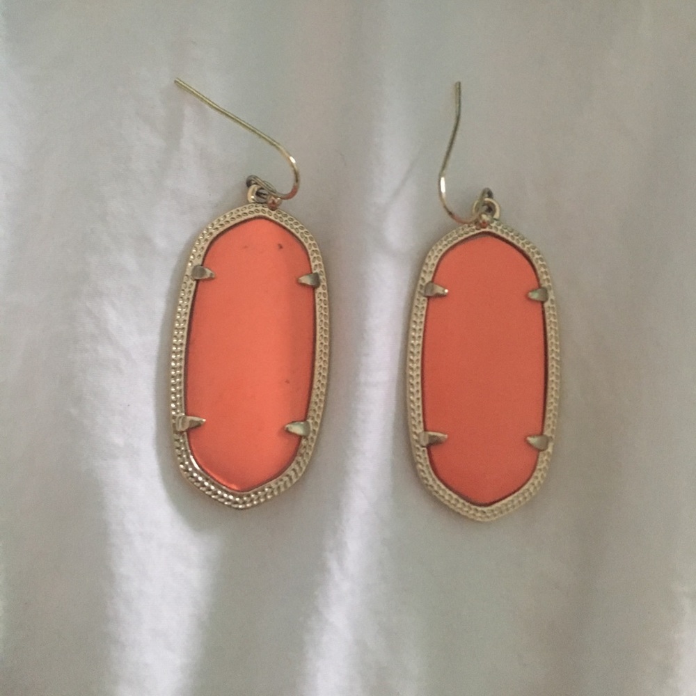 Kendra Scott Elle orange earrings