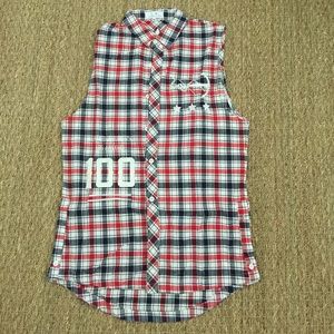 Lifted Anchors Game Day Jersey cutoff button up