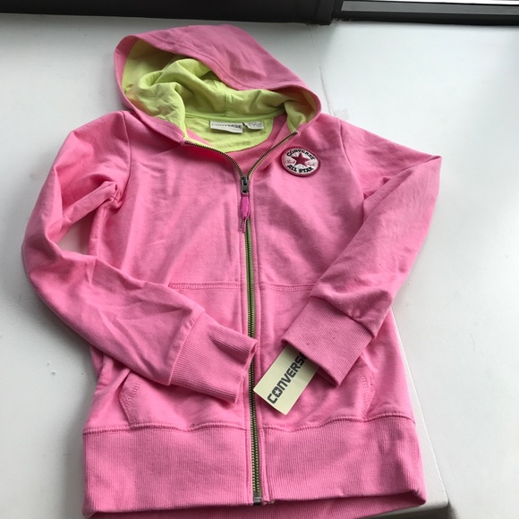converse pink hoodie