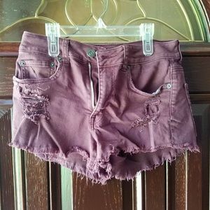 American Eagle Maroon Shorts