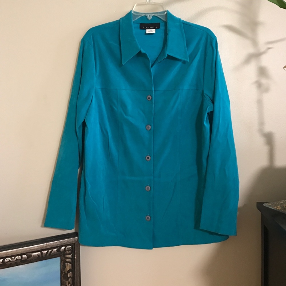 Light velvet like vintage jacket/top