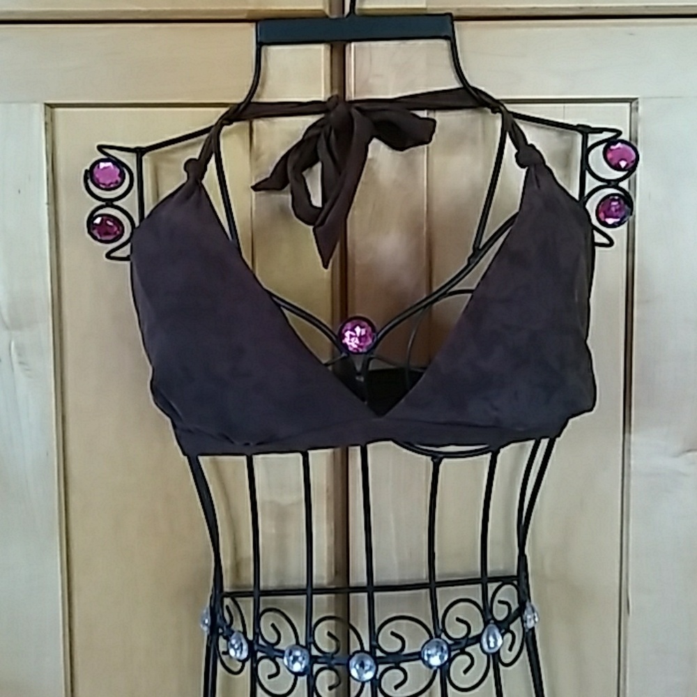 Ralph Lauren Suede BikiniTop