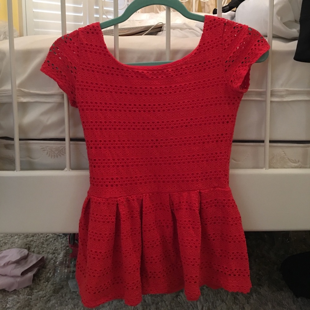 Aqua peplum top