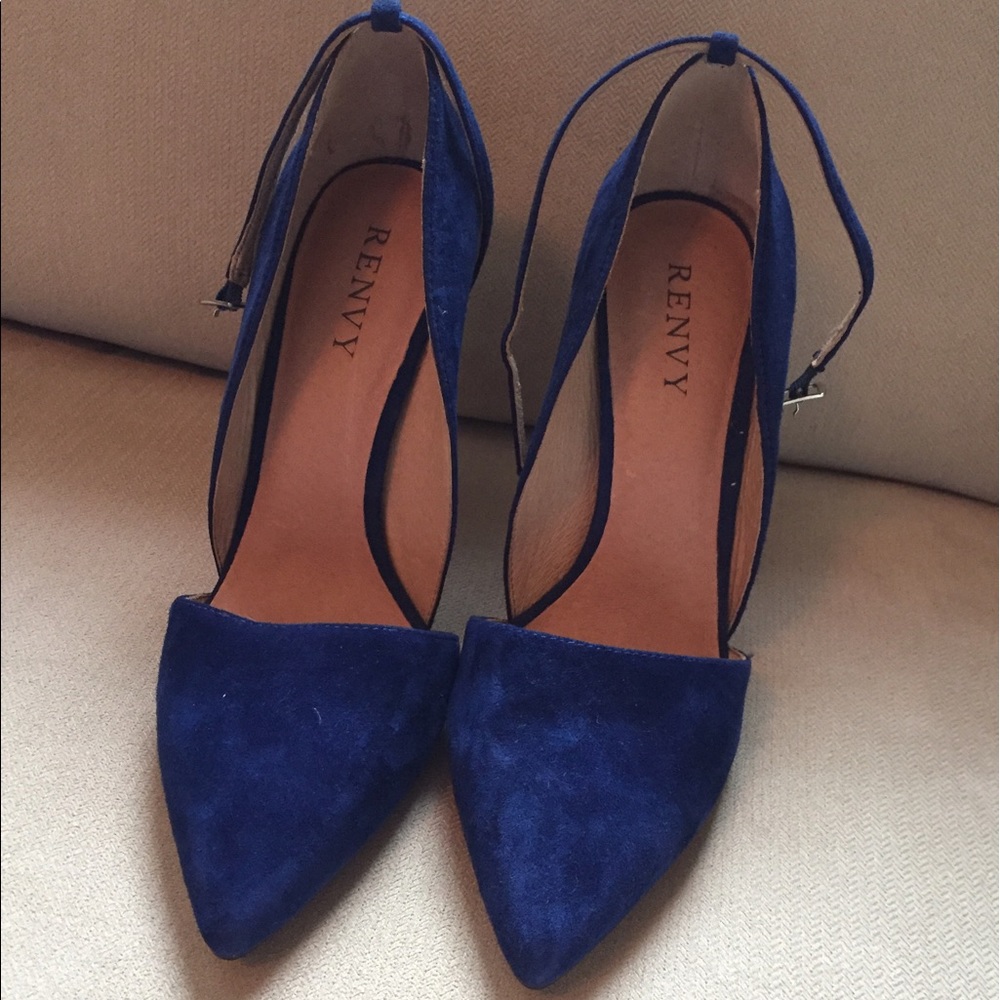 Blue Renvy D'Orsay Heels