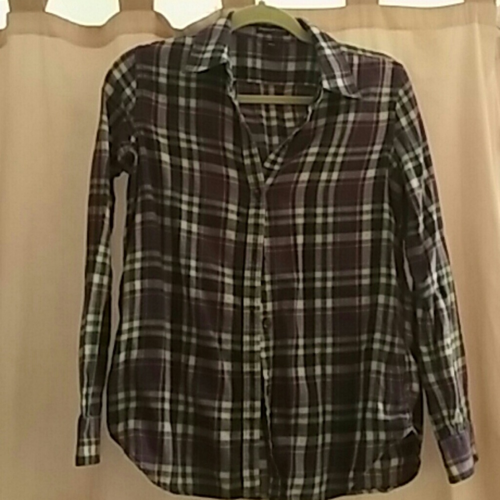Purple Plaid Shirt