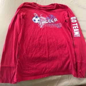 Cool Long sleeve soccer theme shirt
