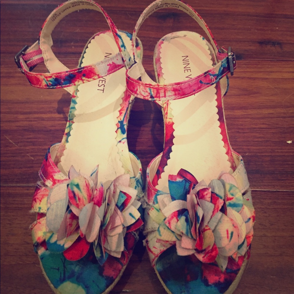 Nine West colorful sandals