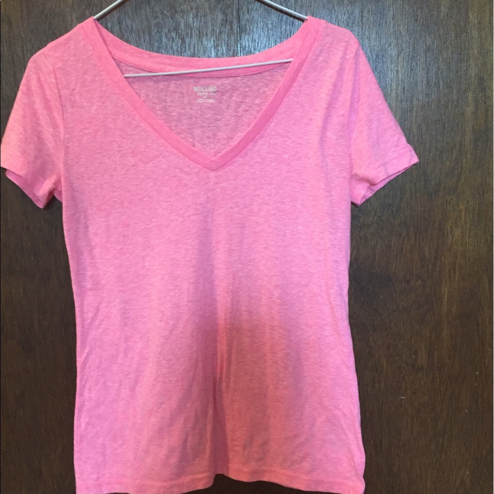 Neon pink vneck