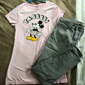 Mickey Mouse Shirt and Leggings