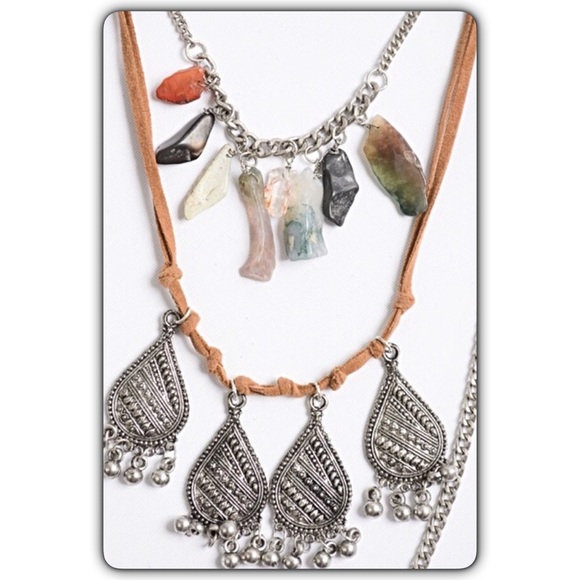 ‼️SALE Boho Festival Layered Statement Necklace - Picture 7 of 8