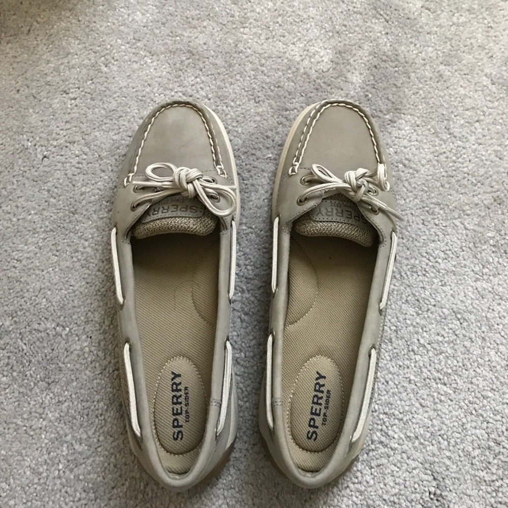 Sperry top sider Grey size 8.5m women's worn once